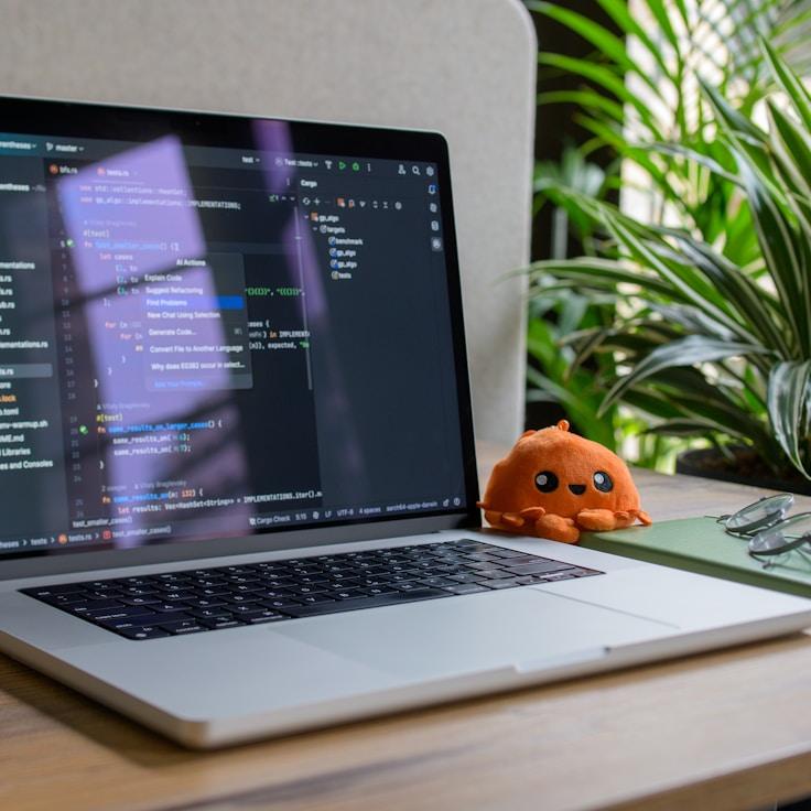 iOS app development workspace